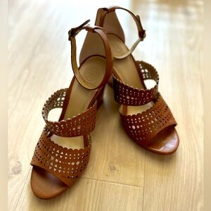 Tory Burch Perforated Gladiator Wedge